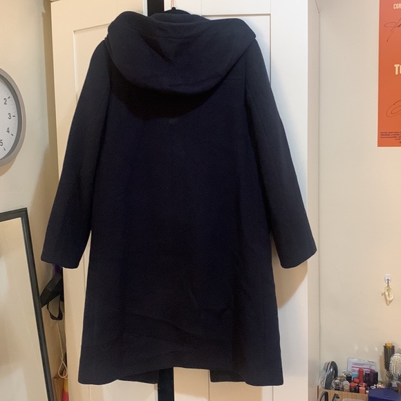 SJSJ WOOL LONG COAT with HOOD - Picture 3 of 3
